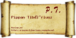 Pippan Tibériusz névjegykártya